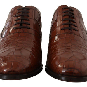 Dolce &amp; Gabbana Elegant Exotic Crocodile Leather Formal Shoes