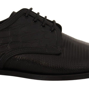 Dolce &amp; Gabbana Exotic Leather Formal Lace-Up Shoes