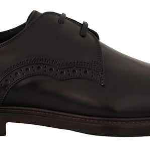 Dolce &amp; Gabbana Elegantes zapatos de vestir Derby negros