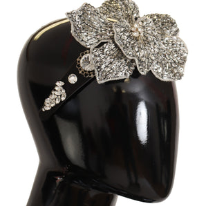 Dolce &amp; Gabbana Elegant Crystal Diadem Headband - Chic Black