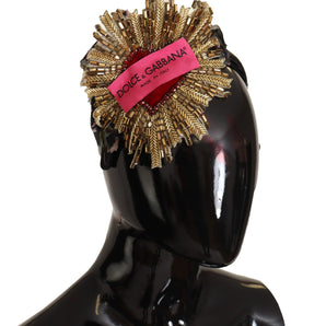 Dolce & Gabbana Regal Gold Silk Diadem Headband