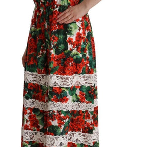 Dolce &amp; Gabbana Multicolor Floral Maxi Dress