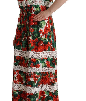 Dolce &amp; Gabbana Vestido largo floral multicolor