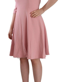 Dolce &amp; Gabbana Elegant Pink A-Line Knee Length Dress