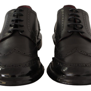 Dolce &amp; Gabbana Elegantes puntas de ala Derby Oxford de piel de becerro