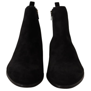 Dolce & Gabbana Elegant Suede Leather Chelsea Boots