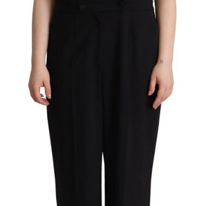 Dolce &amp; Gabbana Elegant Sleeveless Wool Blend Jumpsuit