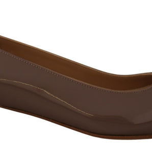 Salvatore Ferragamo Elegant Caraway Brown Pumps with Vara Bow