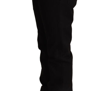 Dolce &amp; Gabbana Elegant Skinny Black Cotton Pants