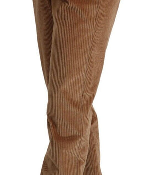 Dolce &amp; Gabbana Pantalones pitillo elegantes de pana de cintura alta