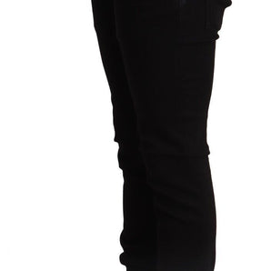 Dolce &amp; Gabbana Elegant Slim Fit Black Denim Jeans