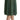 Dolce & Gabbana Metallic Green Pleated A-Line Midi Skirt