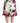 Dolce &amp; Gabbana White Rose Print High Waist Midi A-line Skirt