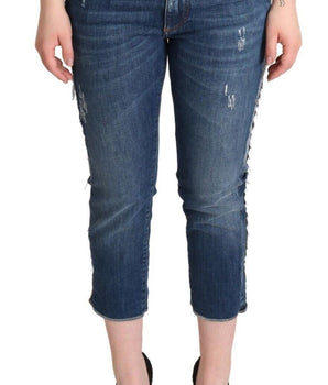 Dolce &amp; Gabbana Denim recortado elegante de cintura media