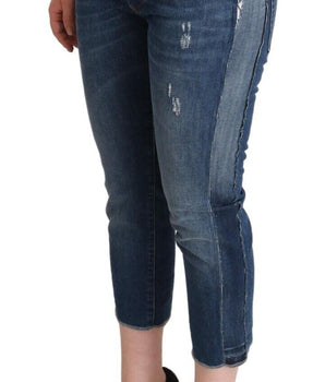 Dolce &amp; Gabbana Denim recortado elegante de cintura media