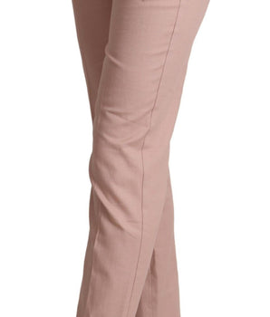 Dolce &amp; Gabbana Elegantes pantalones cónicos rosas para un estilo sofisticado
