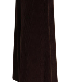 Dolce &amp; Gabbana Pantalones Chic De Pana Burdeos De Talle Alto