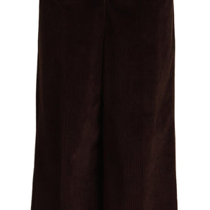 Dolce &amp; Gabbana Elegant High-Waisted Wide Leg Pants