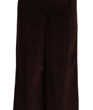 Dolce &amp; Gabbana Elegantes pantalones anchos de cintura alta