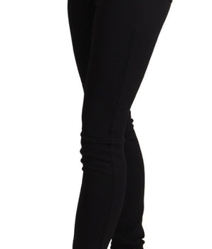 Dolce &amp; Gabbana Pantalones elegantes de talle alto y corte slim