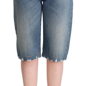 Dolce & Gabbana High-Waisted Italian Cropped Denim Jeans