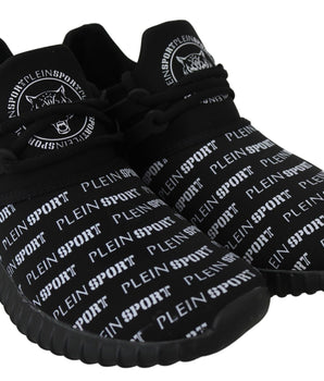 Plein Sport Chic Black Runner Henry Sport Sneakers Plein Sport 