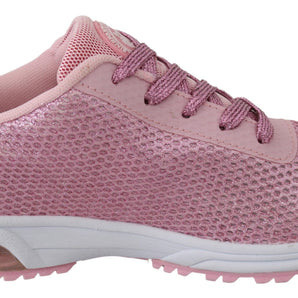 Plein Sport Chic Powder Pink High-Craft Sneakers