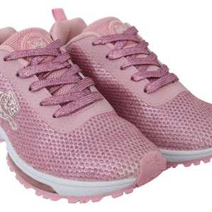 Plein Sport Chic Powder Pink High-Craft Sneakers