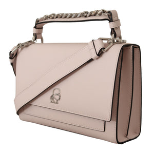 Karl Lagerfeld Bolso De Hombro Elegance De Cuero Malva