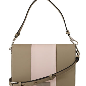 Bolso de hombro Karl Lagerfeld Chic Sage con correas dobles