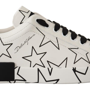 Dolce &amp; Gabbana Elegant Star-Patterned Low-Top Sneakers