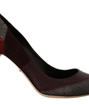 Dolce & Gabbana Multicolor Exotic Leather Heels Pumps Shoes