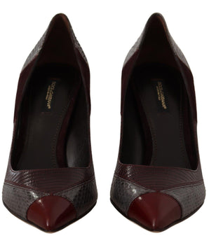 Dolce & Gabbana Multicolor Exotic Leather Heels Pumps Shoes