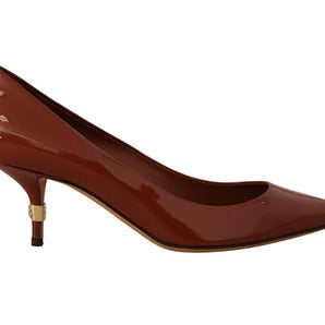 Dolce &amp; Gabbana Elegant Patent Leather Heels Pumps