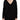 Dolce &amp; Gabbana Elegante jersey negro de lana con cuello en V