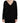 Dolce &amp; Gabbana Elegante jersey negro de lana con cuello en V
