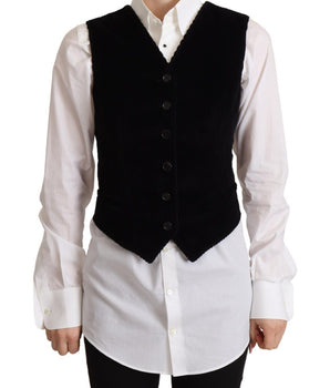 Dolce &amp; Gabbana Elegante top sin mangas con cuello en V