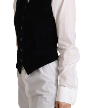 Dolce &amp; Gabbana Elegante top sin mangas con cuello en V