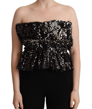 Aniye By Elegant Top Sin Tirantes Con Lentejuelas