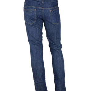 Cavalli Class Elegant Dark Blue Denim Essentials