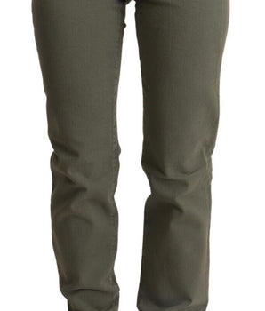 Ermanno Scervino Chic Vaqueros pitillo grises de cintura baja