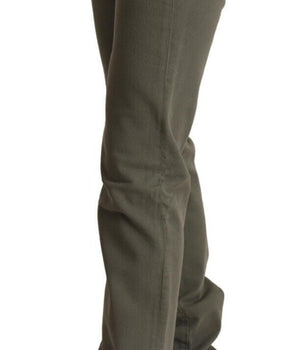 Ermanno Scervino Chic Vaqueros pitillo grises de cintura baja