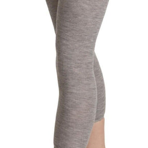 Ermanno Scervino Leggings cortos grises elegantes y ajustados