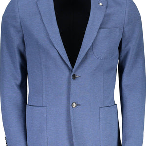 Gant Blue Cotton Men Jacket