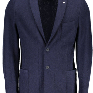 Gant Blue Wool Men Jacket