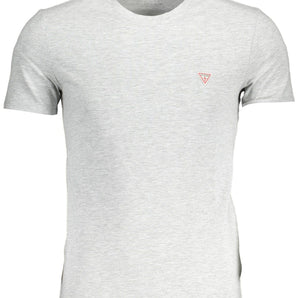 Guess Jeans Gray Cotton Men T-Shirt