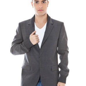 Calvin Klein Gray Wool Men Jacket