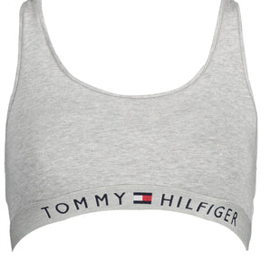 Tommy Hilfiger Gray Cotton Women Sports Bra