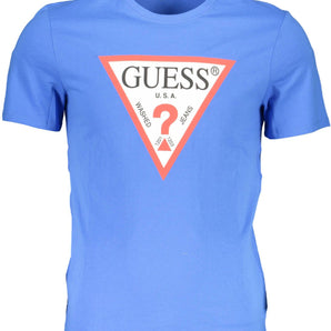 Guess Jeans Blue Cotton Men T-Shirt