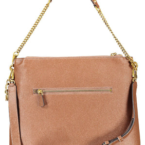 Bolso bandolera Guess Jeans Chic de poliuretano marrón